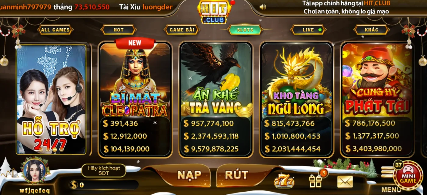 Tham gia ấn tượng với tựa slot game
